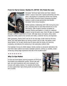 Ranfys M. (WTHS '25) Co-Op at Fuller Collision in Auburn, MA